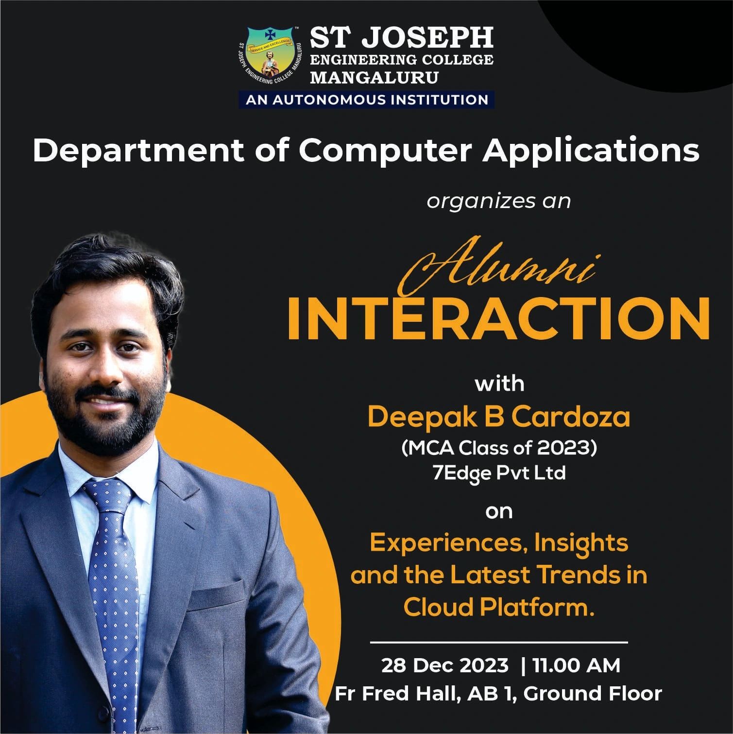 Alumni Talk — AWS Cloud Insights, SJEC